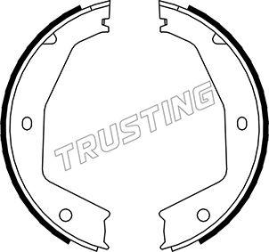 Trusting 048.002 - Комплект гальм, ручник, парковка autocars.com.ua