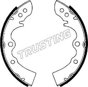 Trusting 049.105 - Комплект гальм, барабанний механізм autocars.com.ua