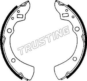 Trusting 049.115 - Комплект гальм, барабанний механізм autocars.com.ua