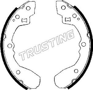 Trusting 049.122 - Комплект тормозных колодок, барабанные autodnr.net
