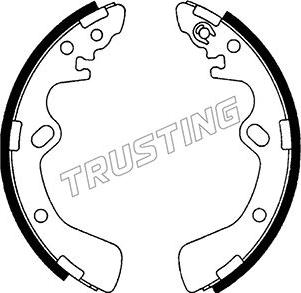 Trusting 049.136 - Комплект гальм, барабанний механізм autocars.com.ua