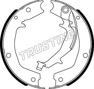 Trusting 049.172 - Комплект гальм, ручник, парковка autocars.com.ua