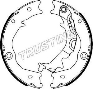 Trusting 049.173 - Комплект гальм, ручник, парковка autocars.com.ua