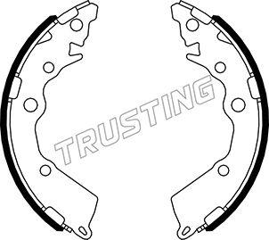 Trusting 049.175 - Комплект гальм, барабанний механізм autocars.com.ua