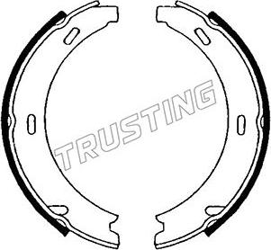 Trusting 052.121 - Комплект гальм, ручник, парковка autocars.com.ua