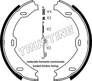 Trusting 052.128K - Комплект гальм, ручник, парковка autocars.com.ua