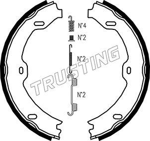 Trusting 052.130K - Комплект гальм, ручник, парковка autocars.com.ua