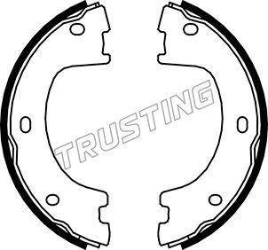 Trusting 052.136 - Комплект тормозов, ручник, парковка autodnr.net