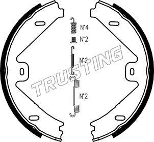 Trusting 052.137K - Комплект гальм, ручник, парковка autocars.com.ua