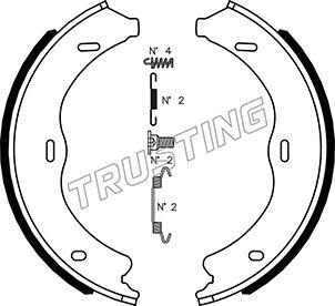 Trusting 052.138K - Комплект тормозов, ручник, парковка avtokuzovplus.com.ua