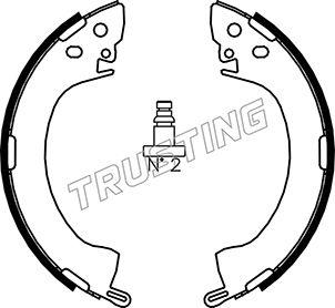 Trusting 064.154 - Комплект гальм, барабанний механізм autocars.com.ua