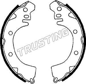 Trusting 064.155 - Комплект гальм, барабанний механізм autocars.com.ua