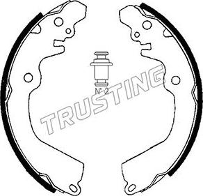 Trusting 064.167 - Комплект тормозных колодок, барабанные autodnr.net