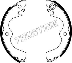 Trusting 064.174 - Комплект гальм, барабанний механізм autocars.com.ua