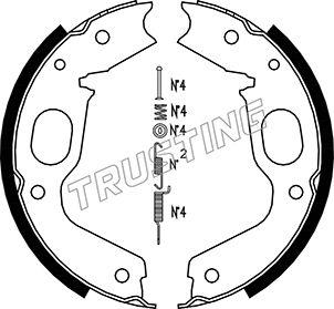 Trusting 064.176K - Комплект гальм, ручник, парковка autocars.com.ua