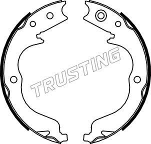 Trusting 064.180 - Комплект гальм, ручник, парковка autocars.com.ua