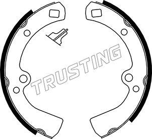 Trusting 067.134 - Комплект гальм, барабанний механізм autocars.com.ua