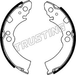 Trusting 067.162 - Комплект тормозных колодок, барабанные avtokuzovplus.com.ua