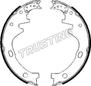 Trusting 067.164 - Комплект тормозных колодок, барабанные autodnr.net