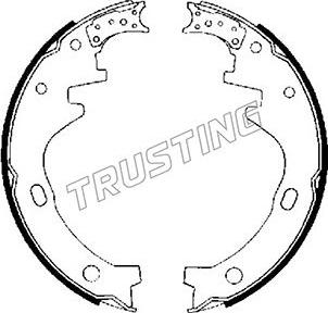 Trusting 067.164 - Комплект тормозных колодок, барабанные avtokuzovplus.com.ua