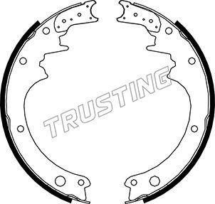 Trusting 067.165 - Комплект тормозных колодок, барабанные avtokuzovplus.com.ua