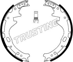 Trusting 067.174 - Комплект гальм, барабанний механізм autocars.com.ua