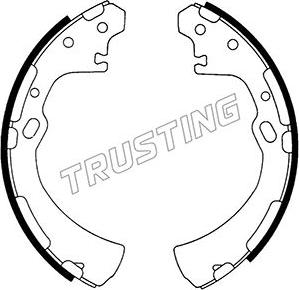 Trusting 067.175 - Комплект тормозных колодок, барабанные avtokuzovplus.com.ua