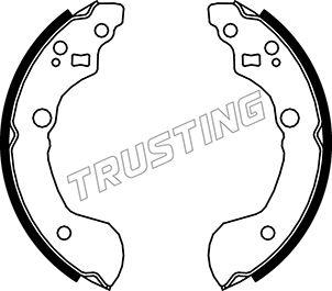 Trusting 067.187 - Комплект гальм, барабанний механізм autocars.com.ua