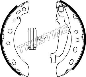 Trusting 067.189 - Комплект гальм, барабанний механізм autocars.com.ua