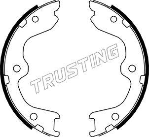 Trusting 067.197 - Комплект гальм, ручник, парковка autocars.com.ua