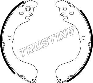 Trusting 067.199 - Комплект тормозных колодок, барабанные autodnr.net