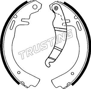 Trusting 073.149 - Комплект гальм, барабанний механізм autocars.com.ua