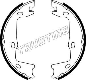 Trusting 073.159 - Комплект гальм, ручник, парковка autocars.com.ua