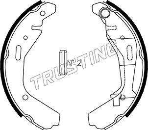 Trusting 073.176 - Комплект гальм, барабанний механізм autocars.com.ua