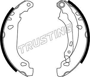 Trusting 079.191 - Комплект гальм, барабанний механізм autocars.com.ua