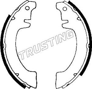 Trusting 088.187 - Комплект гальм, барабанний механізм autocars.com.ua