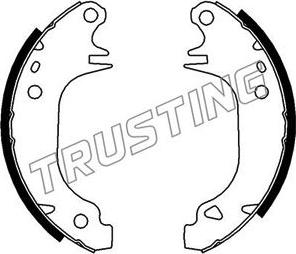 Trusting 088.210 - Комплект гальм, барабанний механізм autocars.com.ua