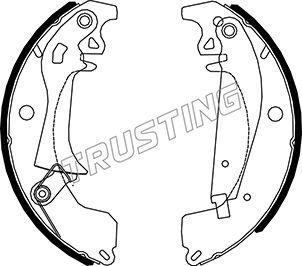 Trusting 088.219Y - Комплект тормозных колодок, барабанные avtokuzovplus.com.ua