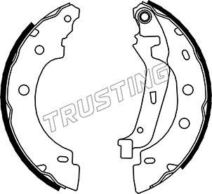 Trusting 088.230 - Комплект гальм, барабанний механізм autocars.com.ua