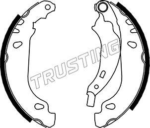 Trusting 088.231 - Комплект гальм, барабанний механізм autocars.com.ua