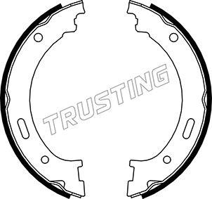 Trusting 088.236 - Комплект гальм, ручник, парковка autocars.com.ua