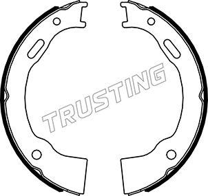 Trusting 088.242 - Комплект гальм, ручник, парковка autocars.com.ua