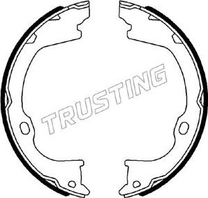 Trusting 088.243 - Комплект гальм, ручник, парковка autocars.com.ua