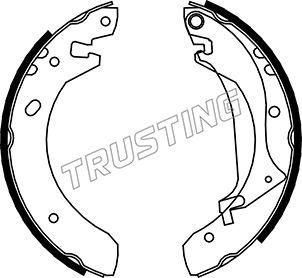 Trusting 092.306 - Комплект гальм, барабанний механізм autocars.com.ua