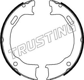 Trusting 092.310 - Комплект гальм, ручник, парковка autocars.com.ua
