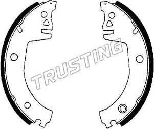 Trusting 106.218 - Комплект тормозных колодок, барабанные autodnr.net