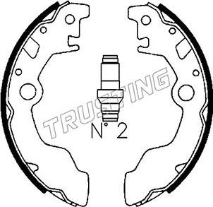 Trusting 110.330 - Комплект тормозных колодок, барабанные avtokuzovplus.com.ua