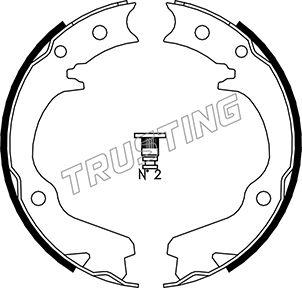 Trusting 110.336 - Комплект гальм, ручник, парковка autocars.com.ua