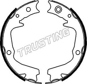 Trusting 110.337 - Комплект гальм, ручник, парковка autocars.com.ua