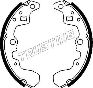 Trusting 111.226 - Комплект гальм, барабанний механізм autocars.com.ua